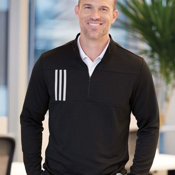 3-Stripes Double Knit Quarter-Zip Pullover Thumbnail