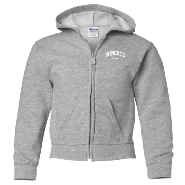 Wingate - Heavy Blend™ Youth Full-Zip Hooded Sweatshirt 2 Thumbnail