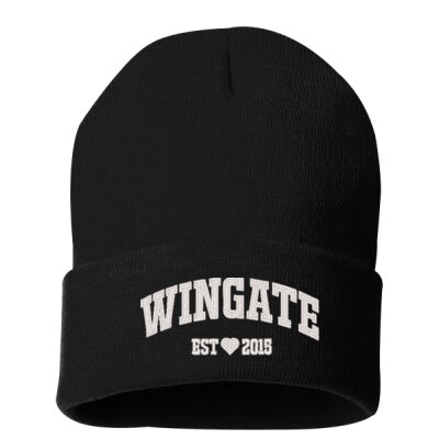 Wingate - Embroidered - 12" Solid Cuffed Knit Thumbnail